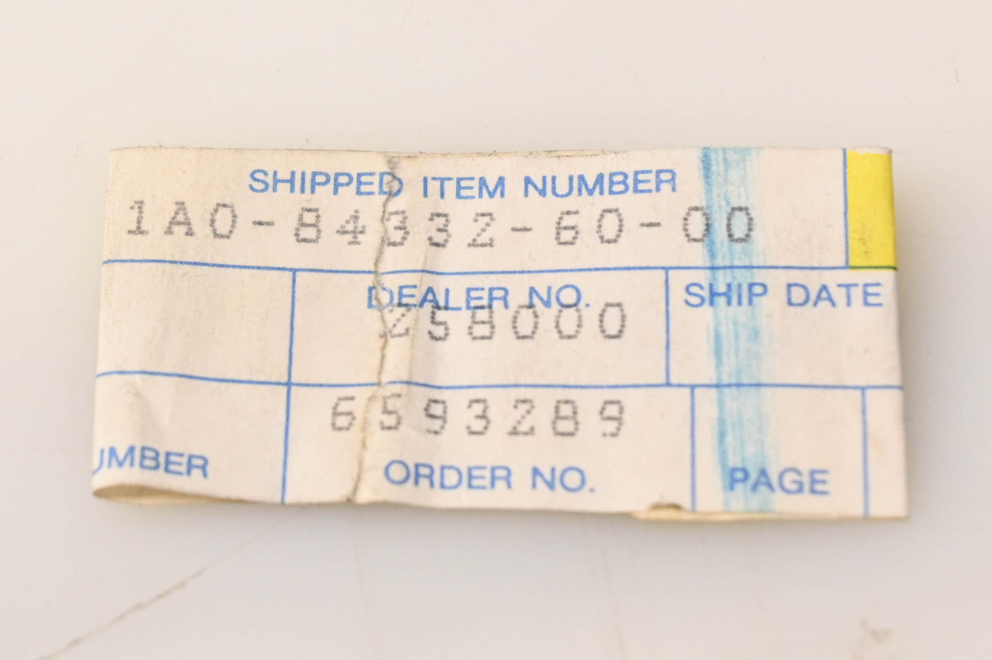 Yamaha 1A0-84332-60-00 Screw Spring NOS