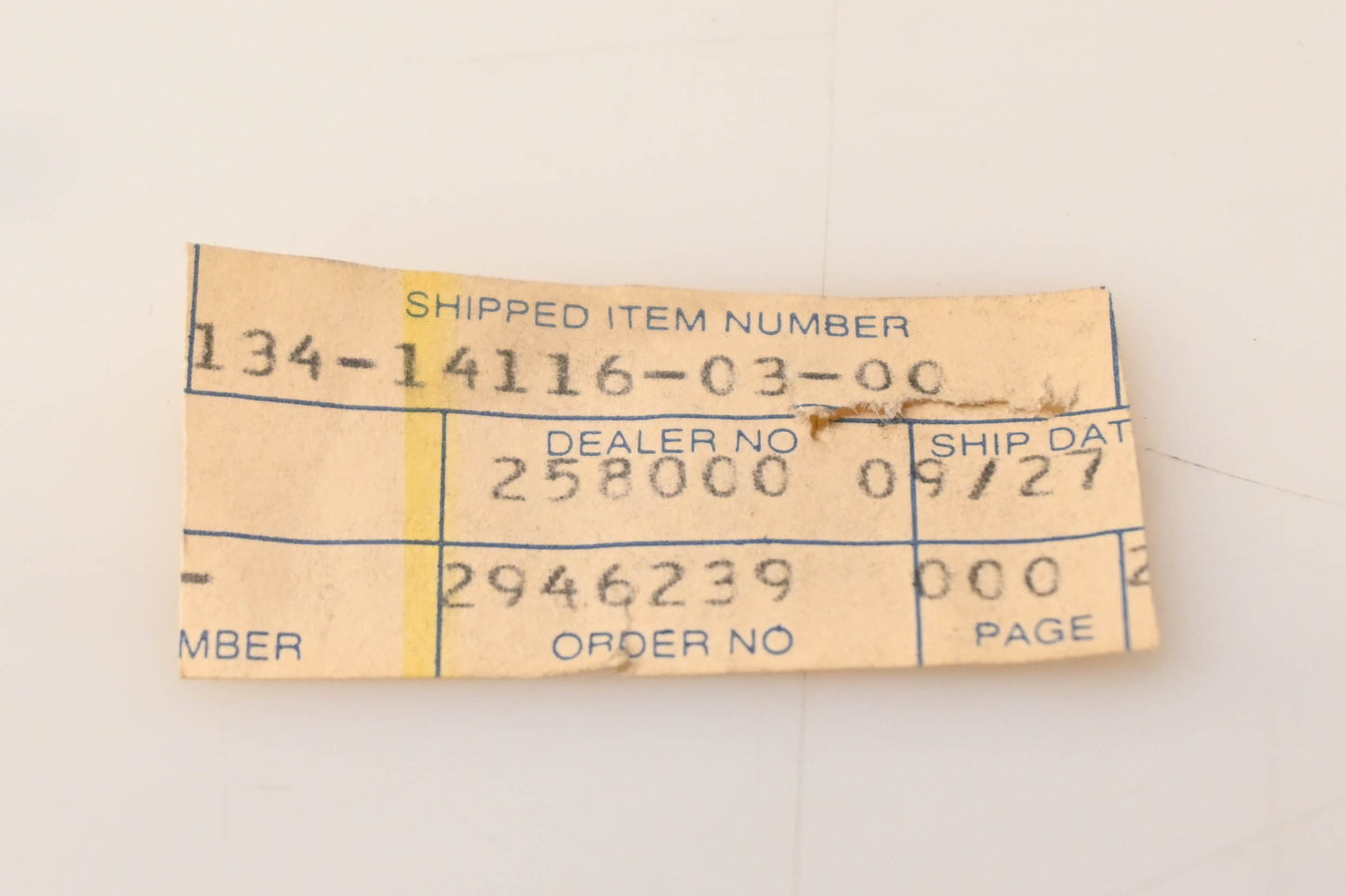 Yamaha 134-14116-03-00 Carburetor Needle NOS
