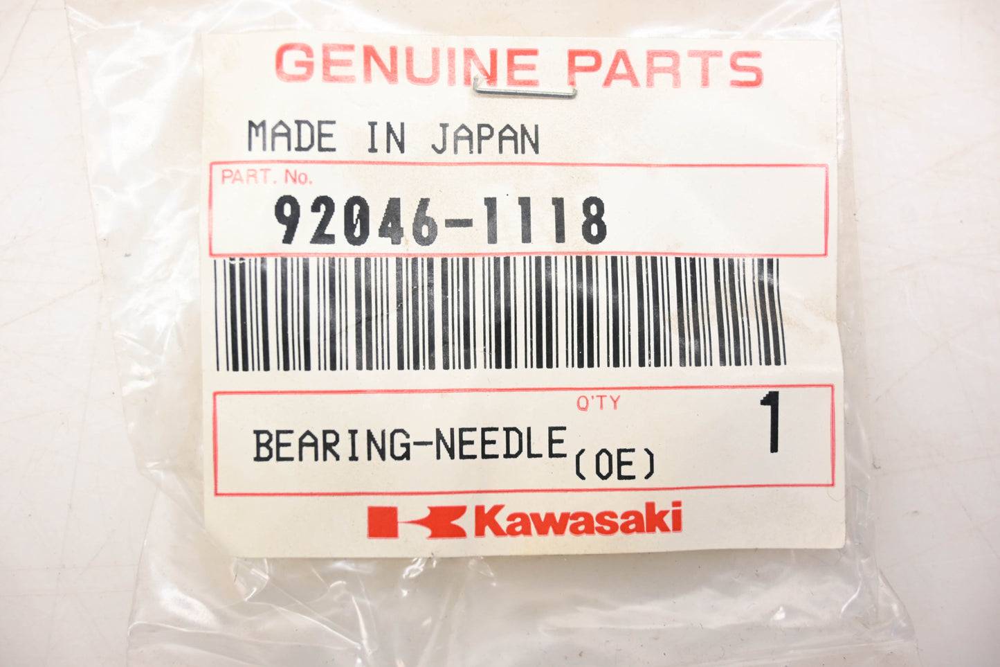 New OEM Kawasaki 92046-1118 Bearing Needle NOS