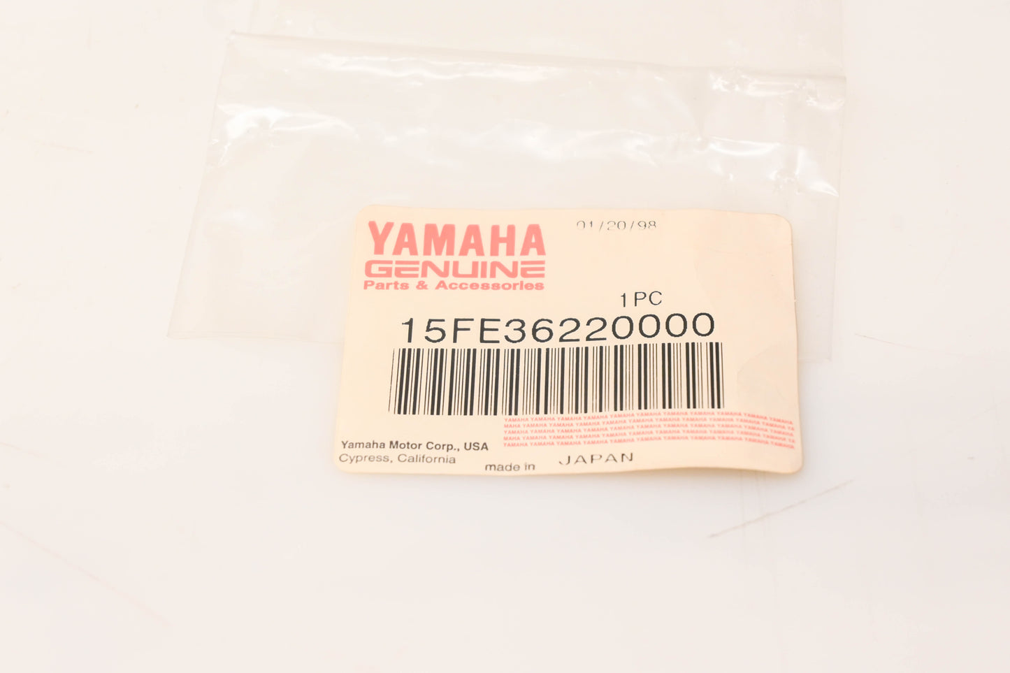 Yamaha 15F-E3622-00-00 Valve Seat Gasket NOS