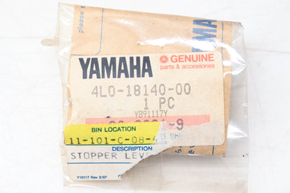 New OEM Yamaha 4L0-18140-00-00 Stopper Lever NOS