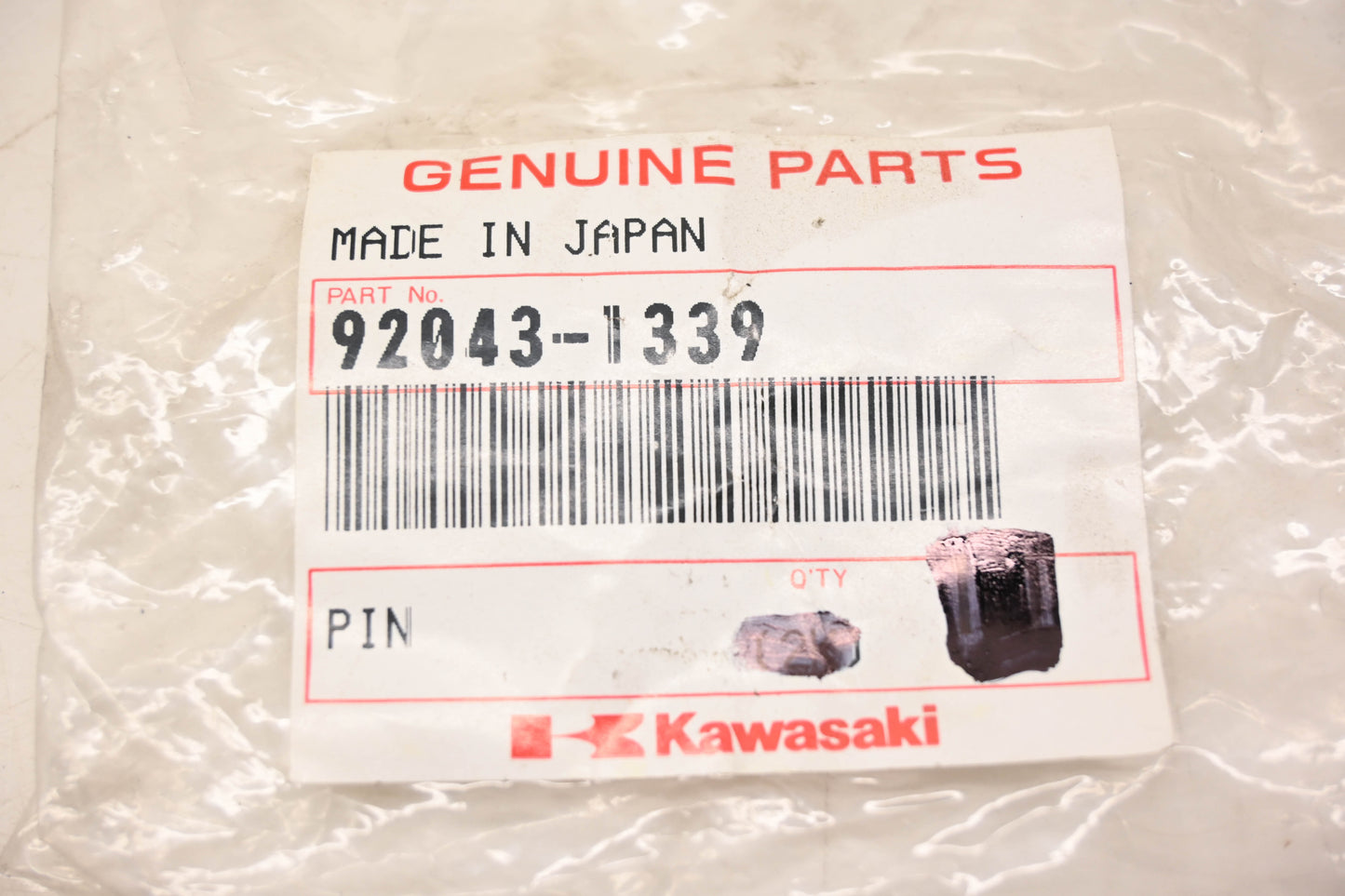 New OEM Kawasaki 92043-1339 Foot Peg NOS