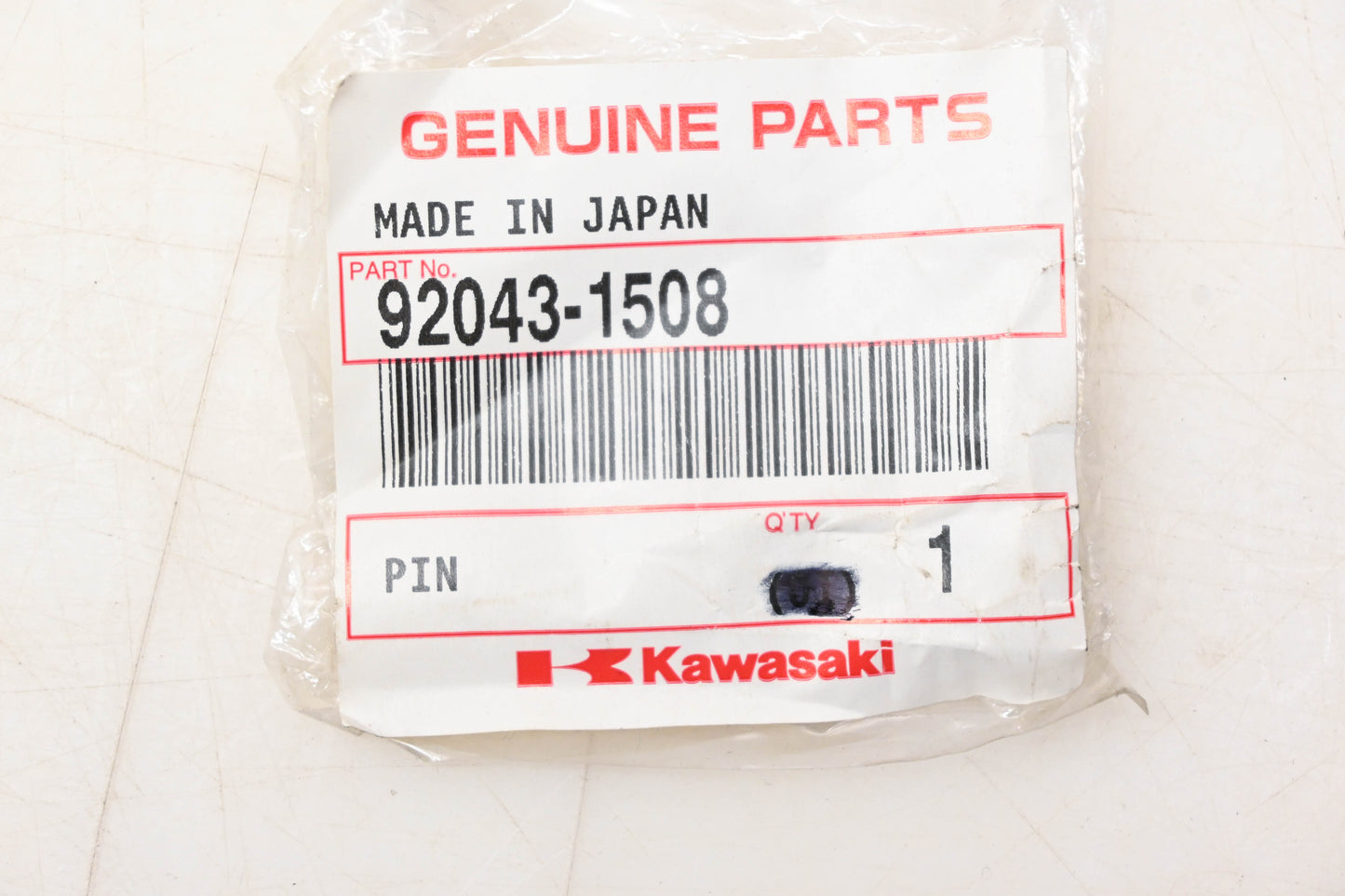 New OEM Kawasaki 92043-1508 Pin NOS