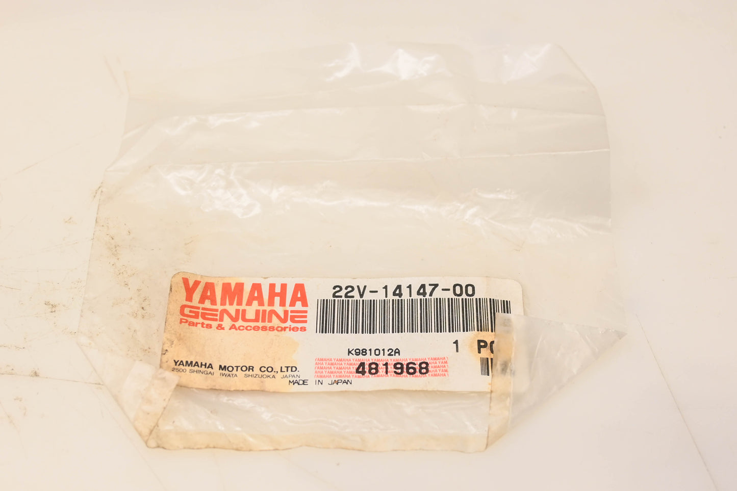 New OEM Yamaha 22V-14147-00-00 Carburetor O-Ring NOS