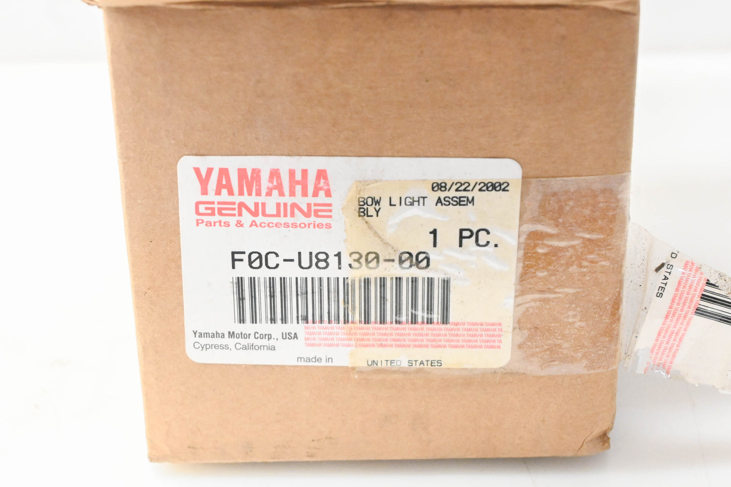 New OEM Yamaha F0C-U8130-00-00 Bow Light Assembly NOS