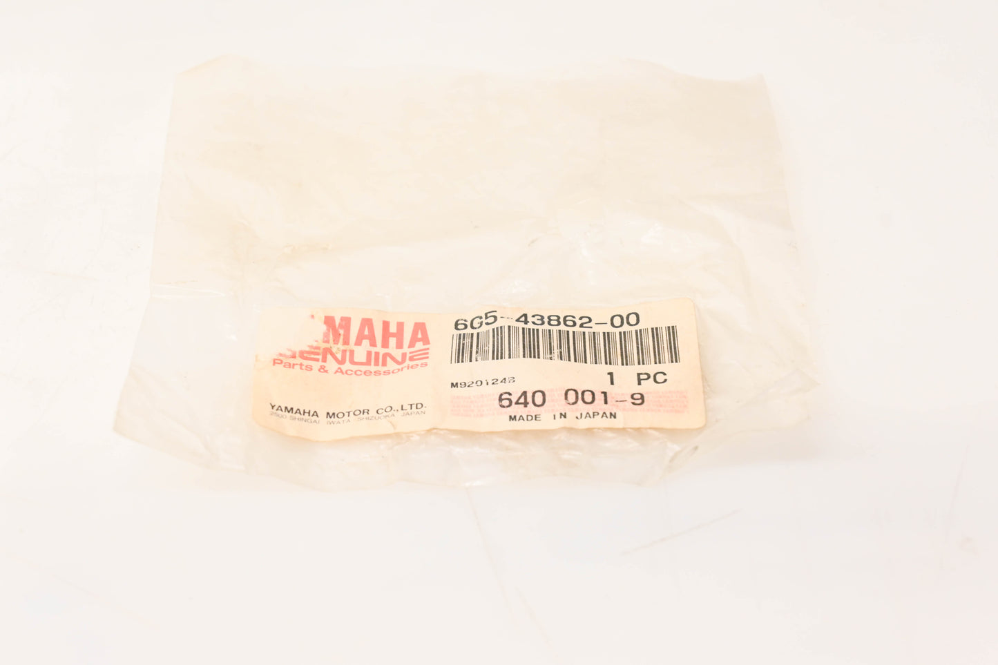 New OEM Yamaha 6G5-43862-00-00 O-Ring NOS