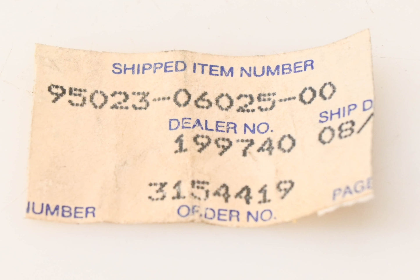 New OEM Yamaha 95023-06025-00 Flange Bolt NOS