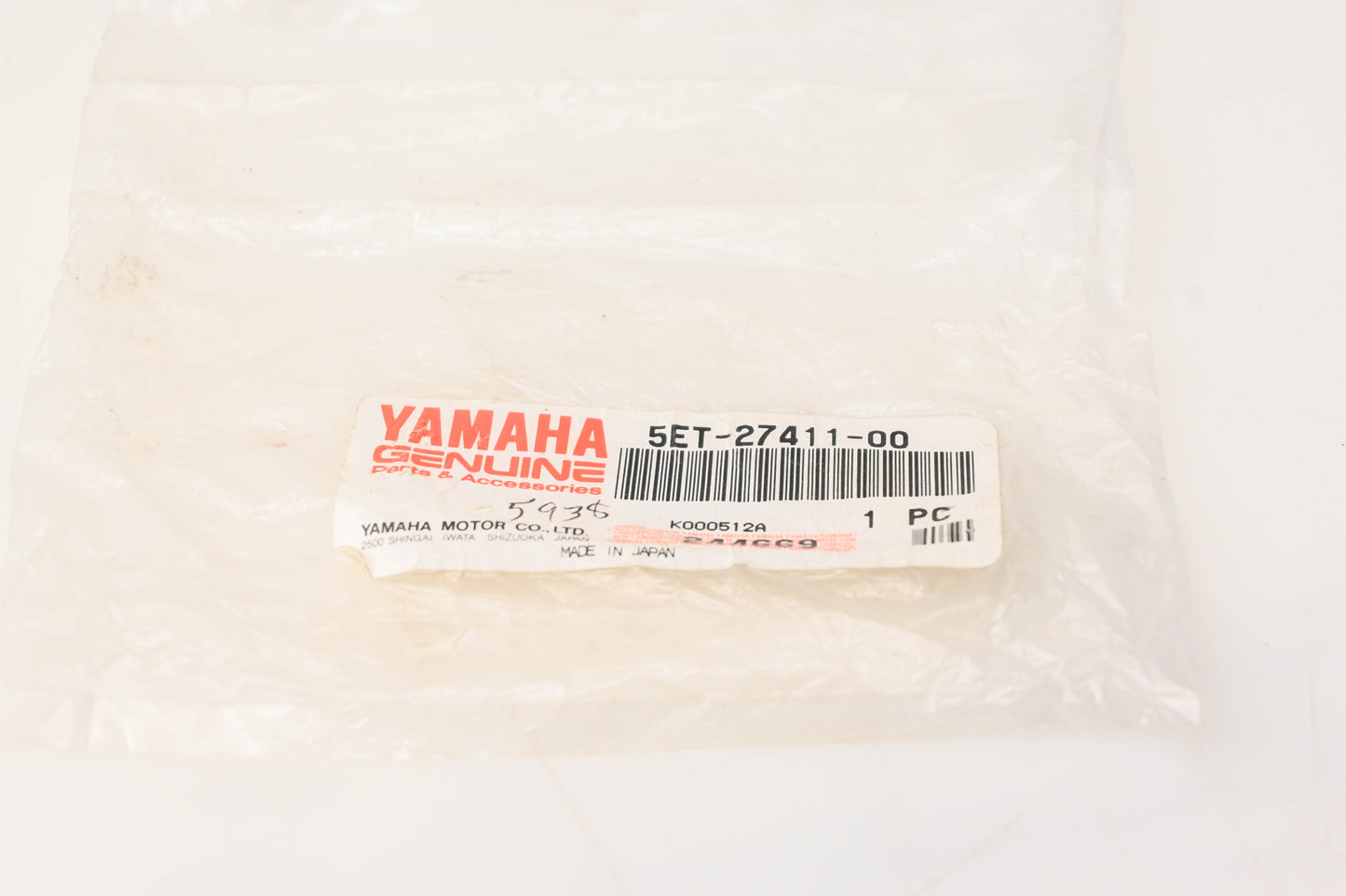 New OEM Yamaha 5ET-27411-00-00 Left Foot Peg NOS