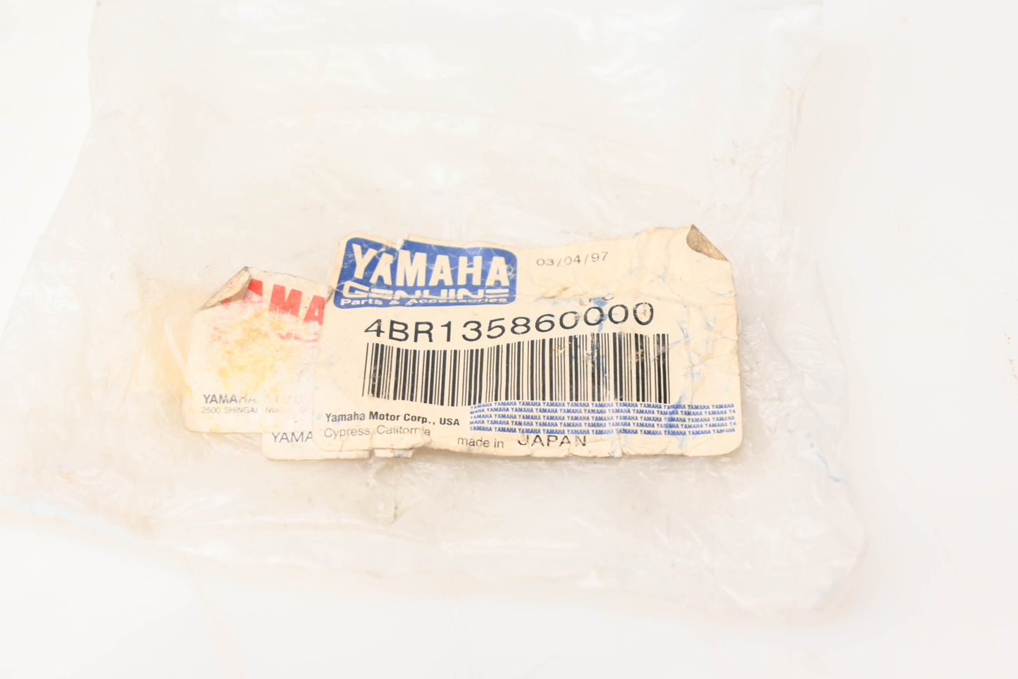 New OEM Yamaha 4BR-13586-00-00 Carburetor Air Intake Joint NOS