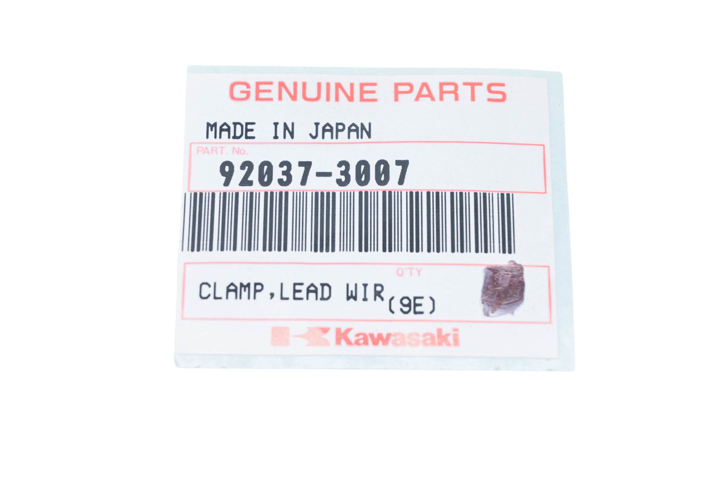 New OEM Kawasaki 92037-3007 Clamp Lead Wire NOS