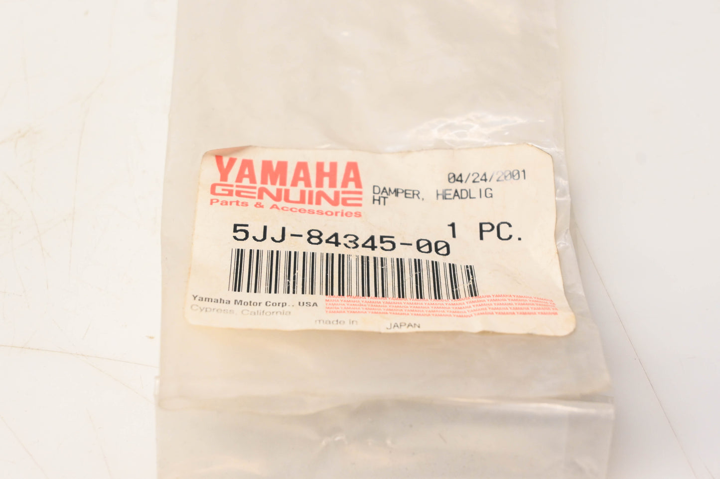 New OEM Yamaha 5JJ-84345-00-00 Damper Strip NOS