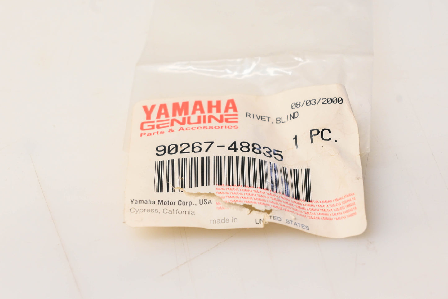 New OEM Yamaha 90267-48835-00 Blind Rivets Qty 5 NOS