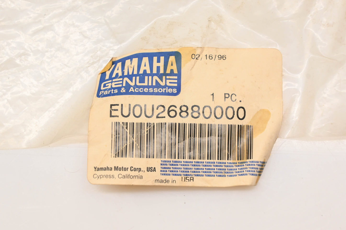 New OEM Yamaha EU0-U2688-00-00 Packing NOS