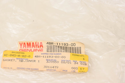New OEM Yamaha 4BR-11193-00-00 Valve Cover Gasket NOS