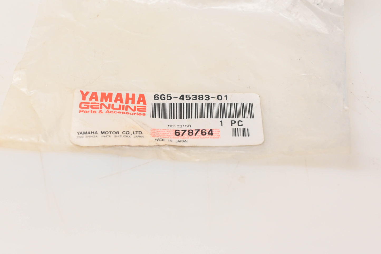 New OEM Yamaha 6G5-45383-01-00 Washer NOS