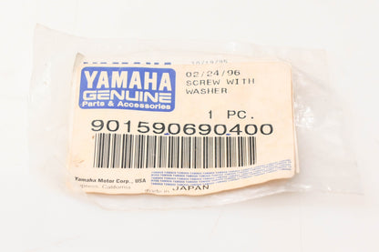 New OEM Yamaha 90159-06904-00 Screw With Washer NOS