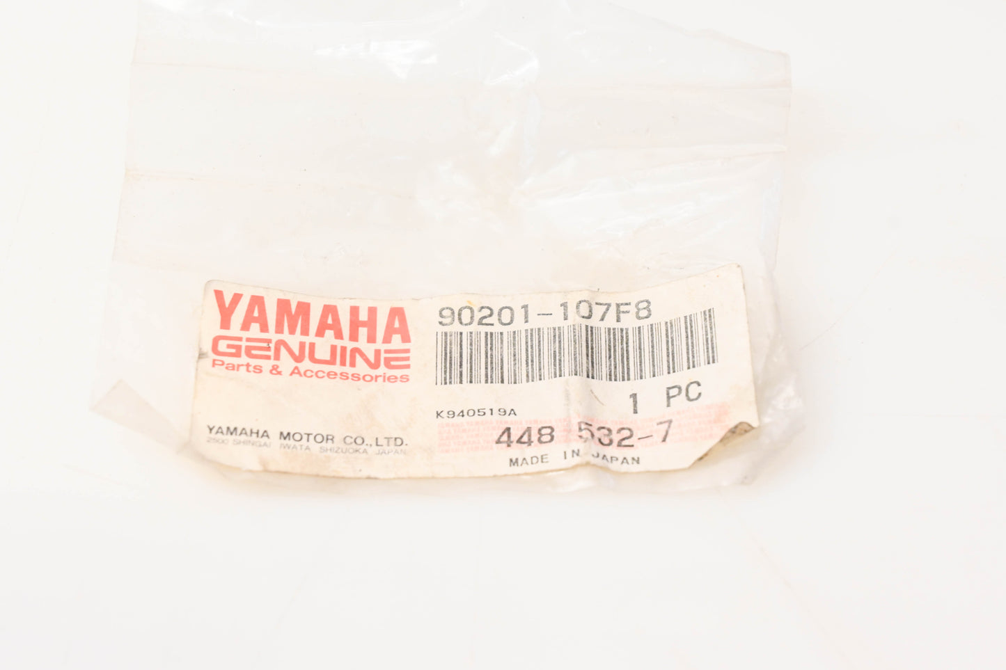 New OEM Yamaha 90201-107F8-00 Plate Washer NOS