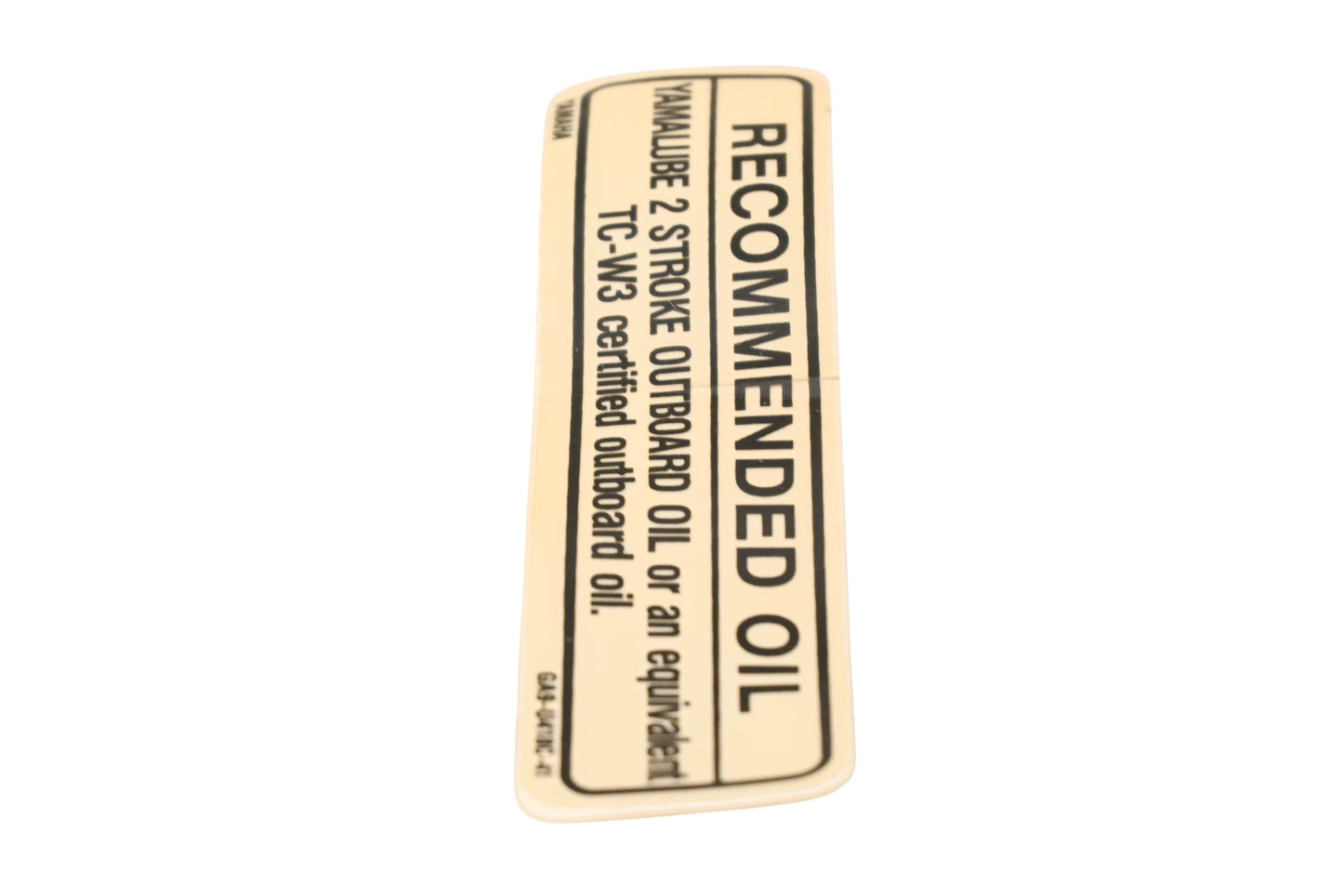 New OEM Yamaha GA9-U418C-10-00 Caution Label NOS