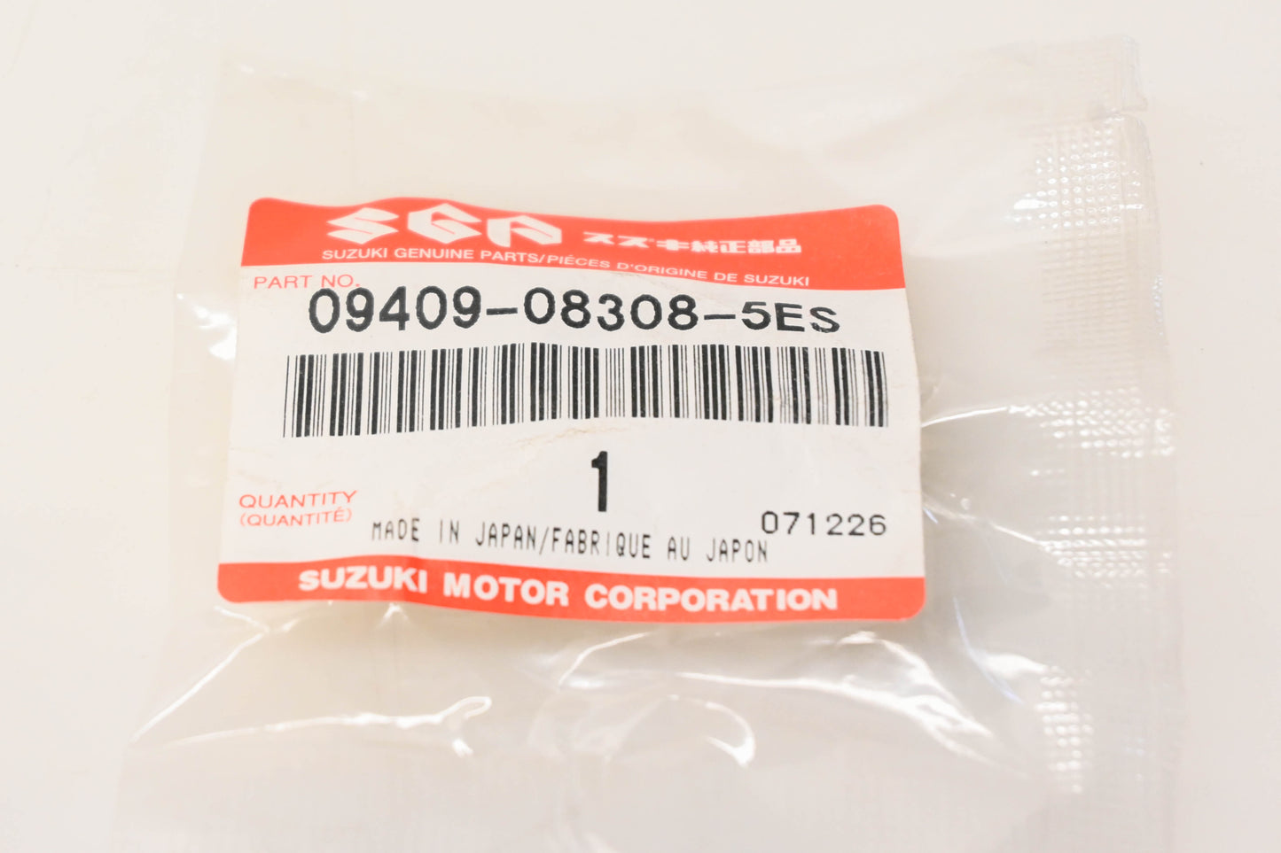 New OEM Suzuki 09409-08308-5ES Clip NOS
