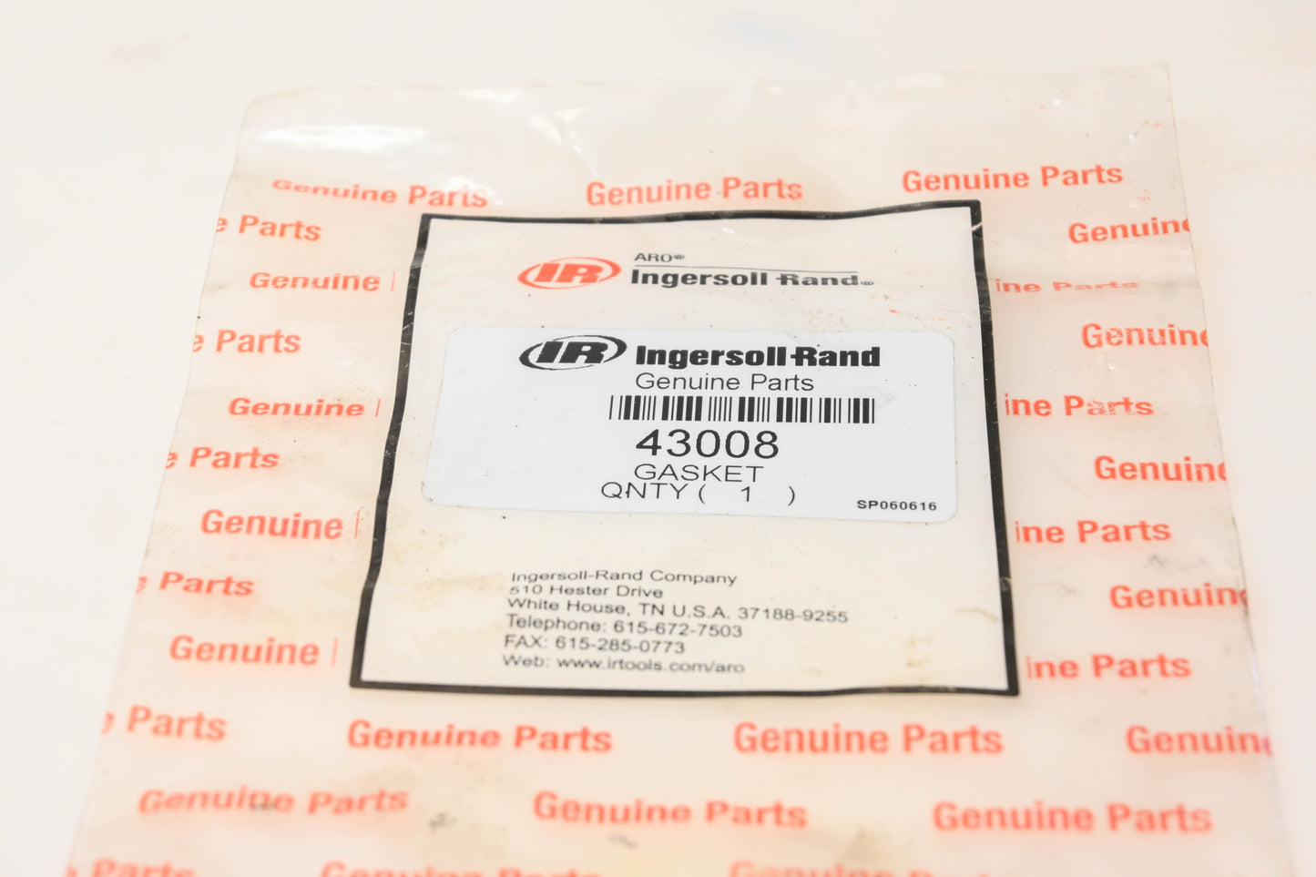 Ingersoll Rand 43008 Gasket NOS