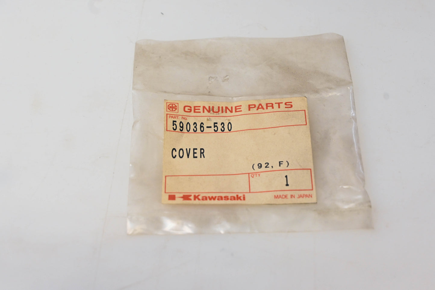 New OEM Kawasaki 59036-530 Carburetor Inlet Cover NOS