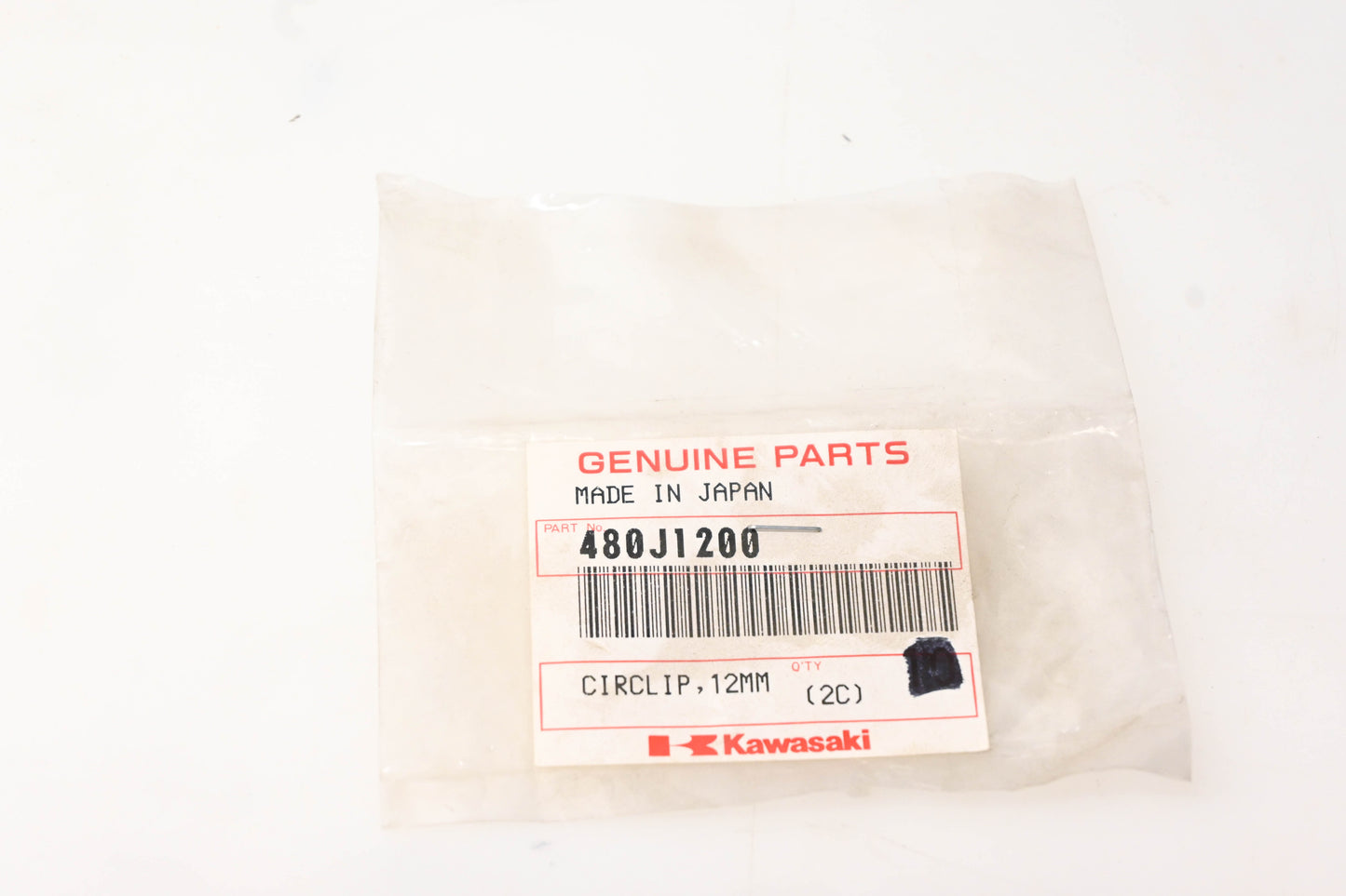 New OEM Kawasaki 480J1200 12MM Circlips Qty 3 NOS