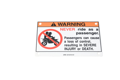New OEM Yamaha 5FE-2151H-01-00 Warning Label NOS