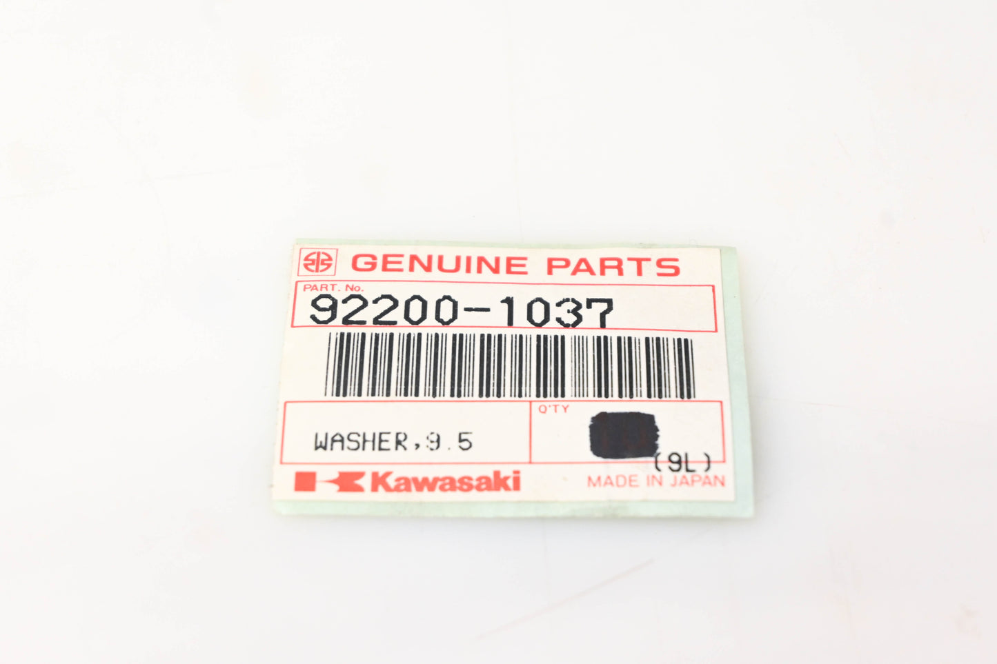New OEM Kawasaki 92200-1037 Washer NOS