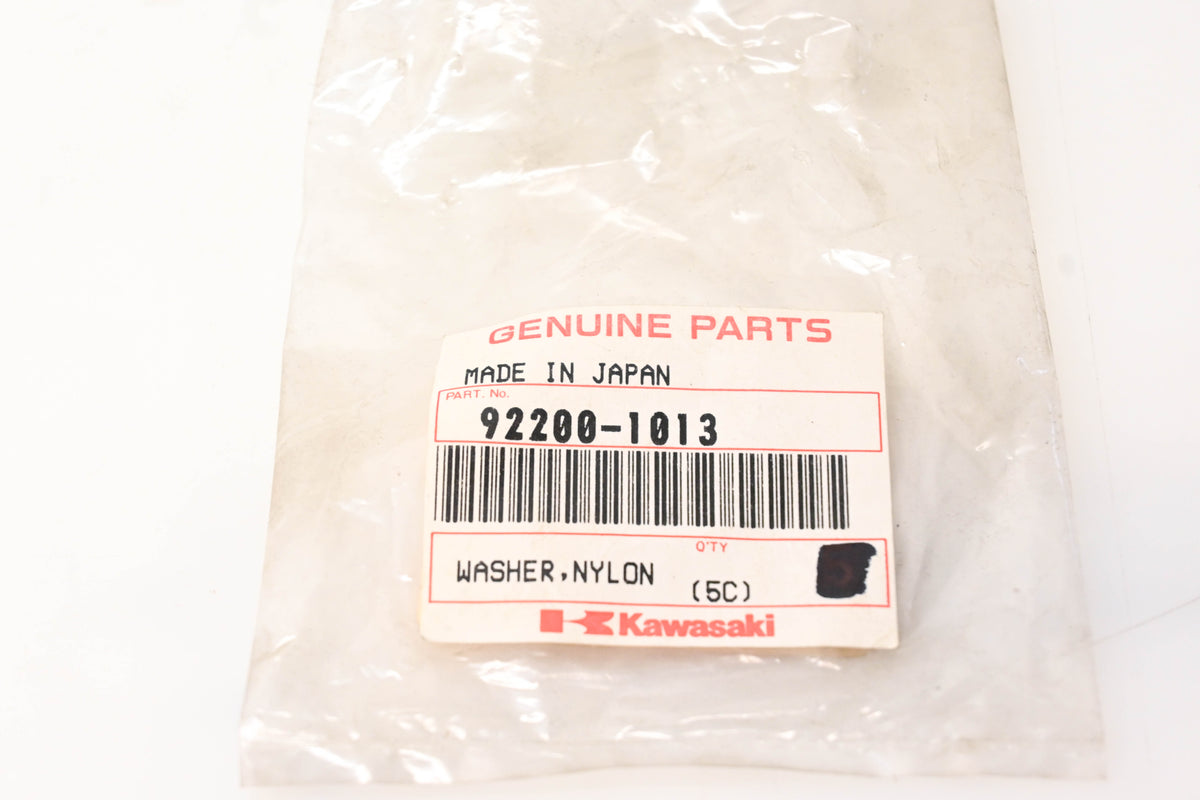 New OEM Kawasaki 92200-1013 Nylon Washer NOS