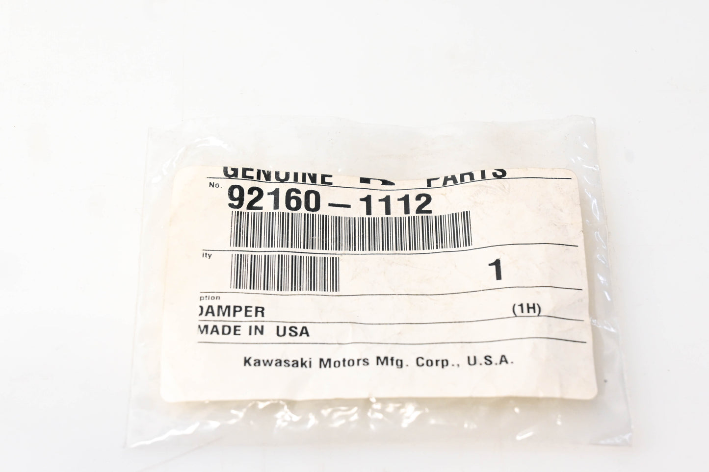 New OEM Kawasaki 92160-1112 Damper NOS
