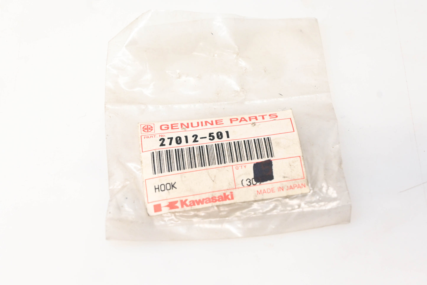 New OEM Kawasaki 27012-501 Hook Washer NOS