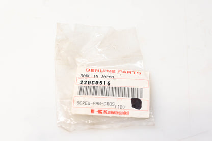 New OEM Kawasaki 220C0516 Cross Pan Screw NOS