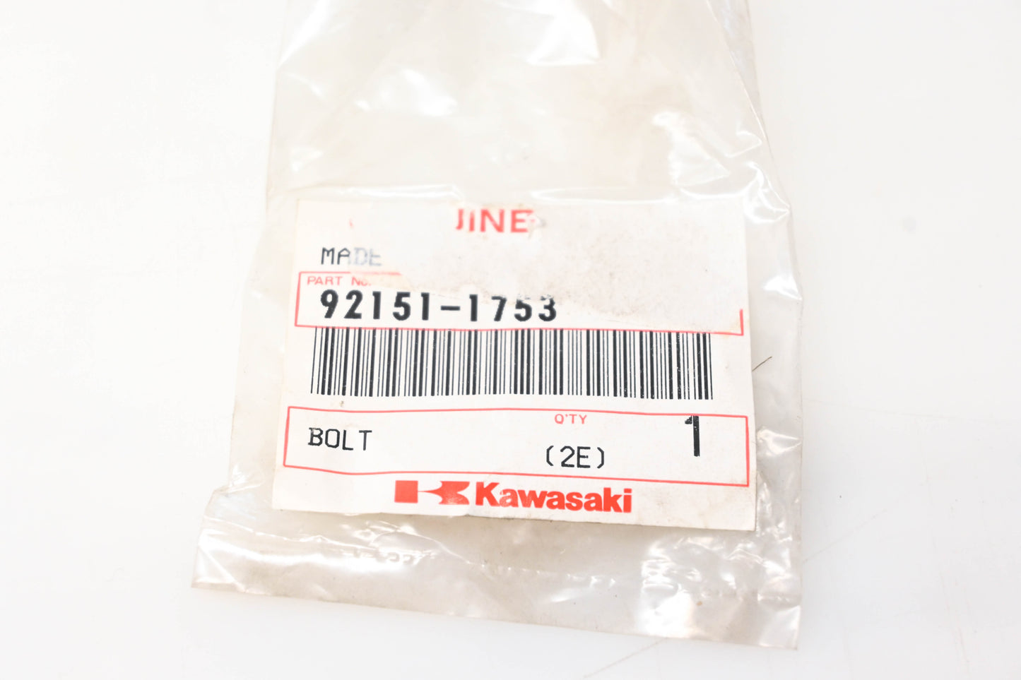 New OEM Kawasaki 92151-1753 Socket Head Bolt NOS