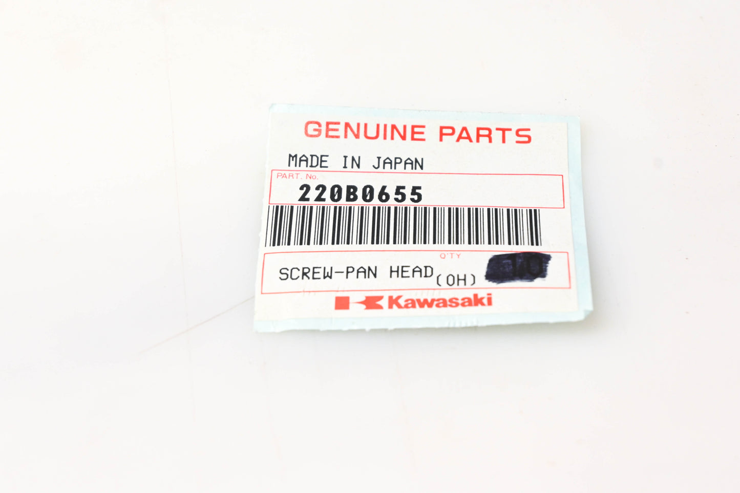New OEM Kawasaki 220B0655 Pan Head Screw NOS
