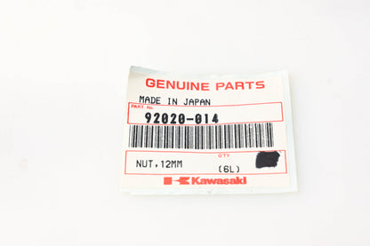 New OEM Kawasaki 92020-014 12MM Nut NOS