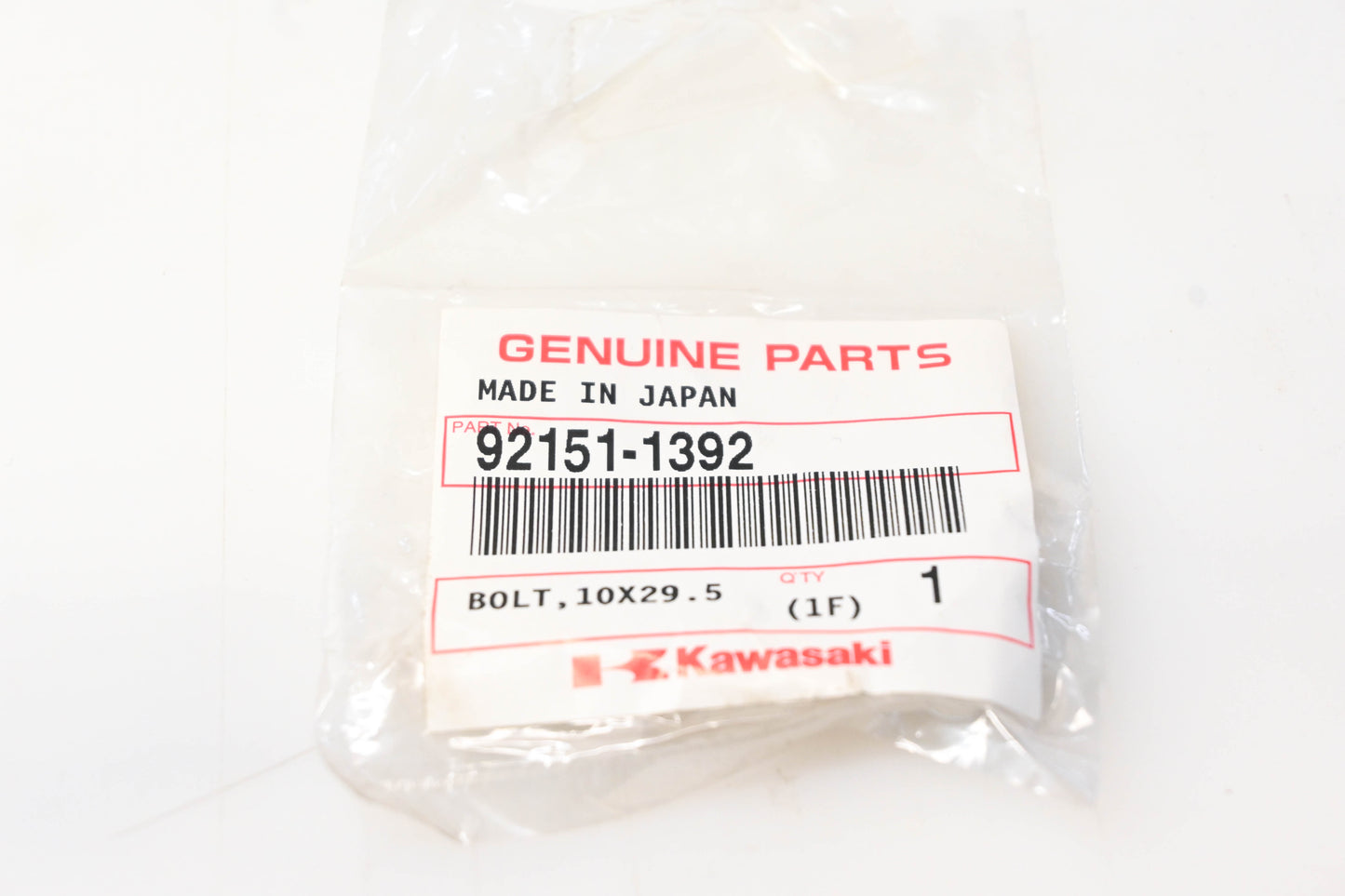 New OEM Kawasaki 92151-1392 Wheel Stud Bolt NOS