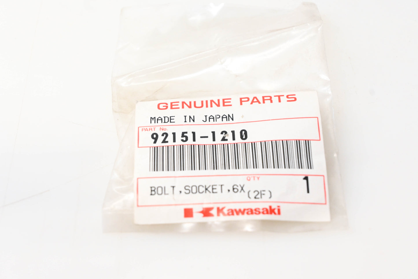 New OEM Kawasaki 92151-1210 Bolts Qty 2 NOS