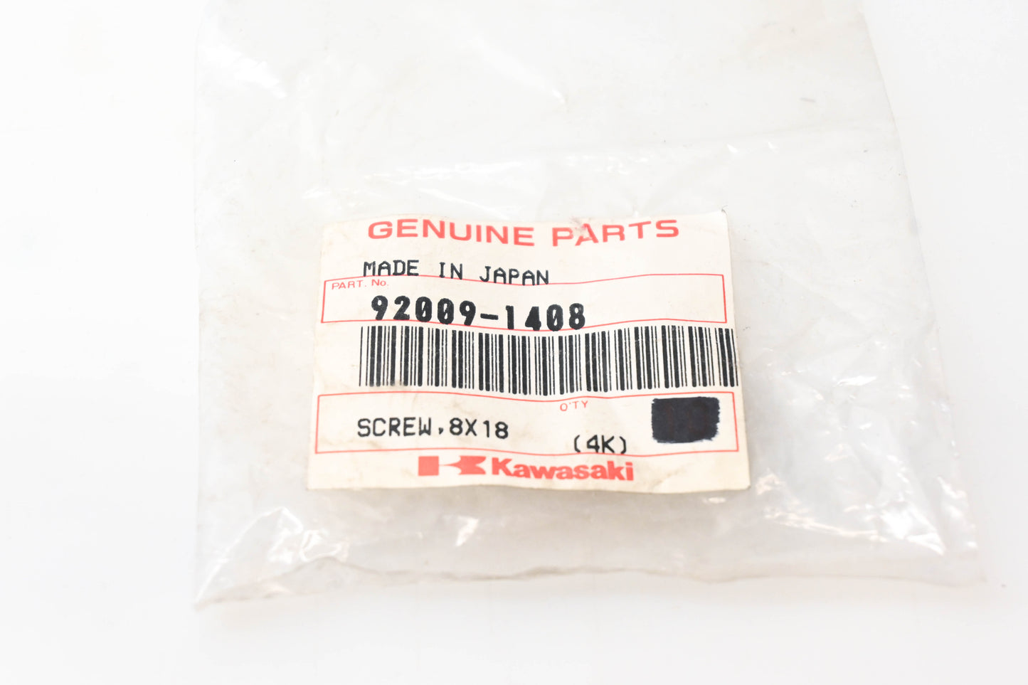 New OEM Kawasaki 92009-1408 Bolt NOS