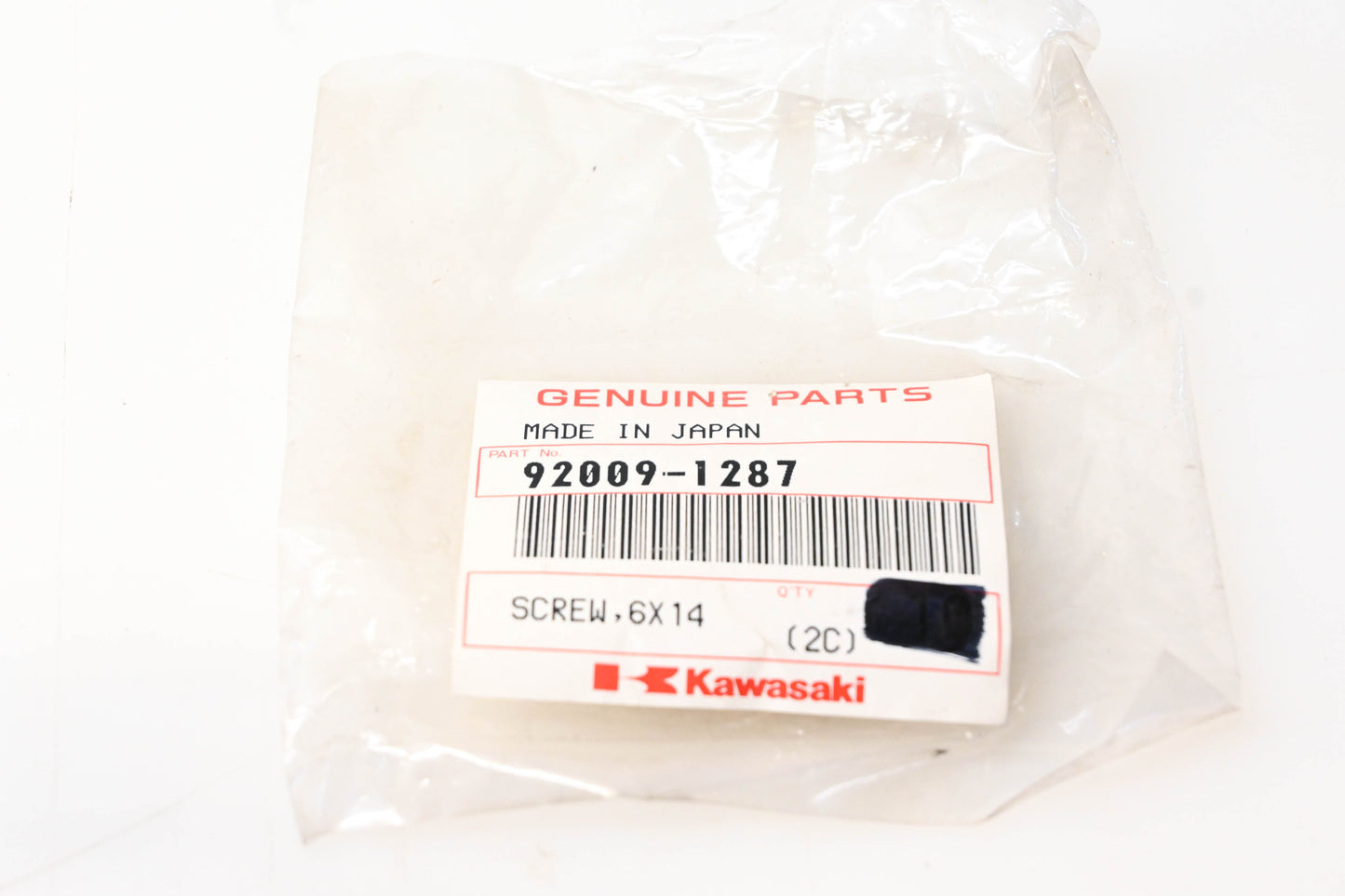 New OEM Kawasaki 92009-1287 Screw NOS