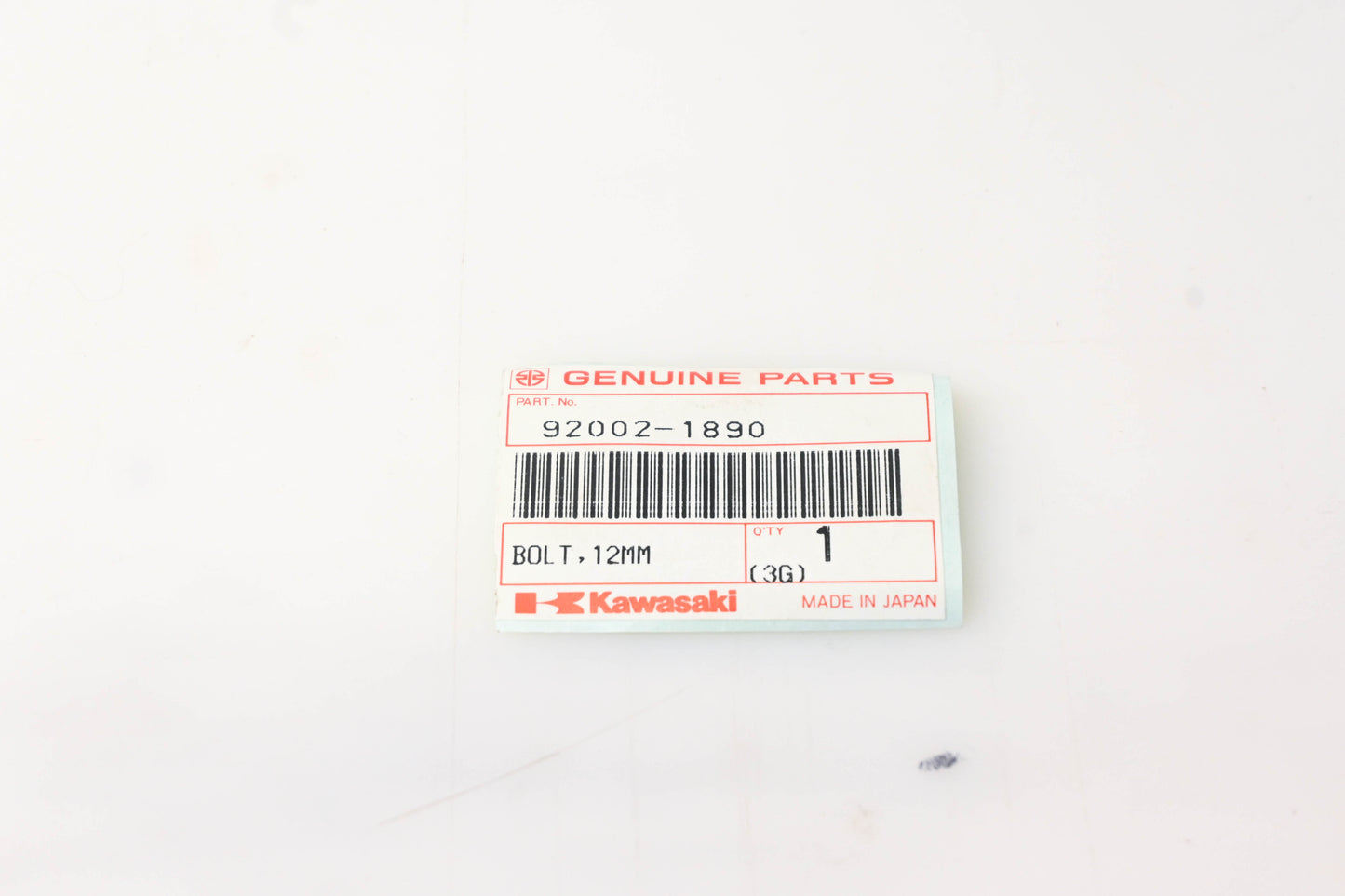 New OEM Kawasaki 92002-1890 Rear Suspension Bolt NOS