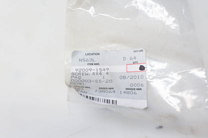 New OEM Kawasaki 92009-1549 Screw NOS