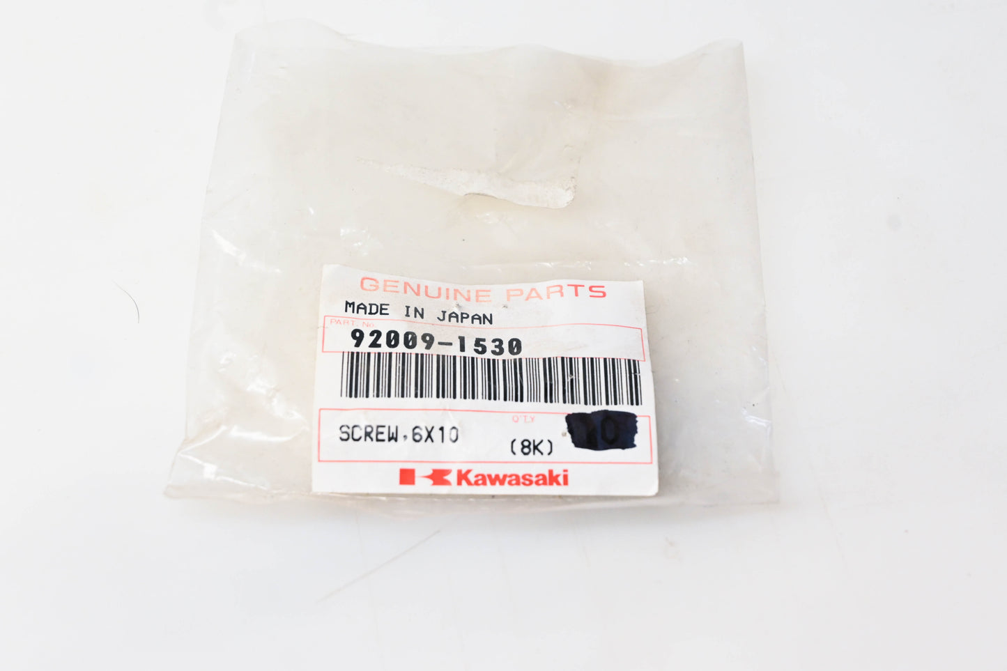 New OEM Kawasaki 92009-1530 Screw NOS