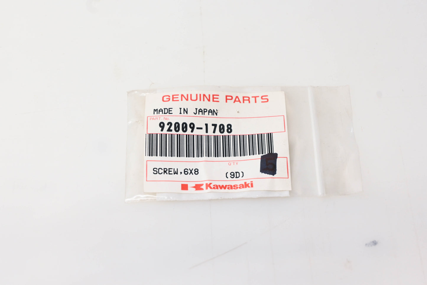 New OEM Kawasaki 92009-1708 Screw NOS