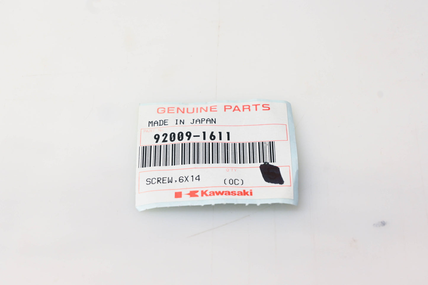 New OEM Kawasaki 92009-1611 Screw NOS