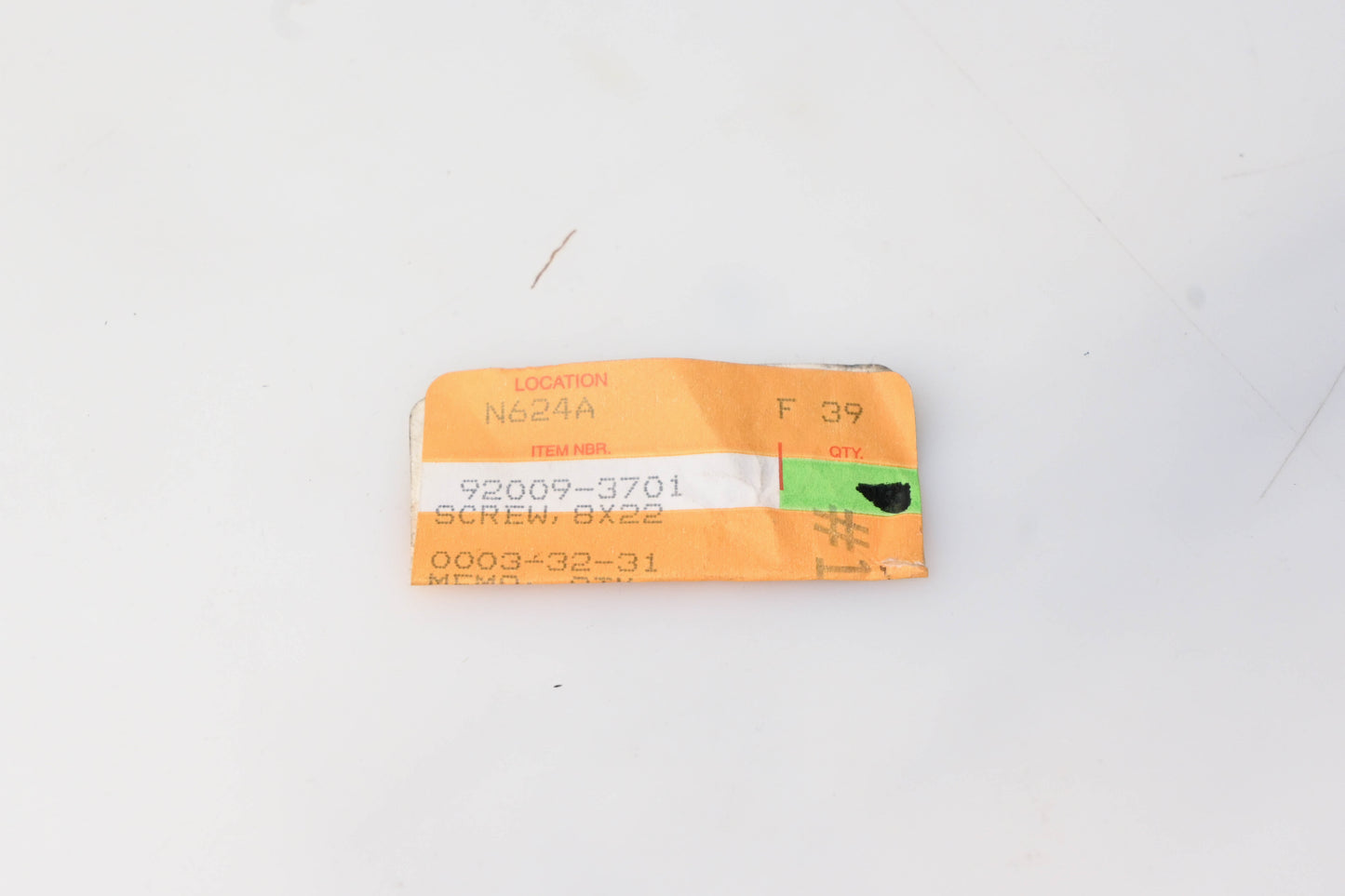New OEM Kawasaki 92009-3701 Handle Bar Screw NOS