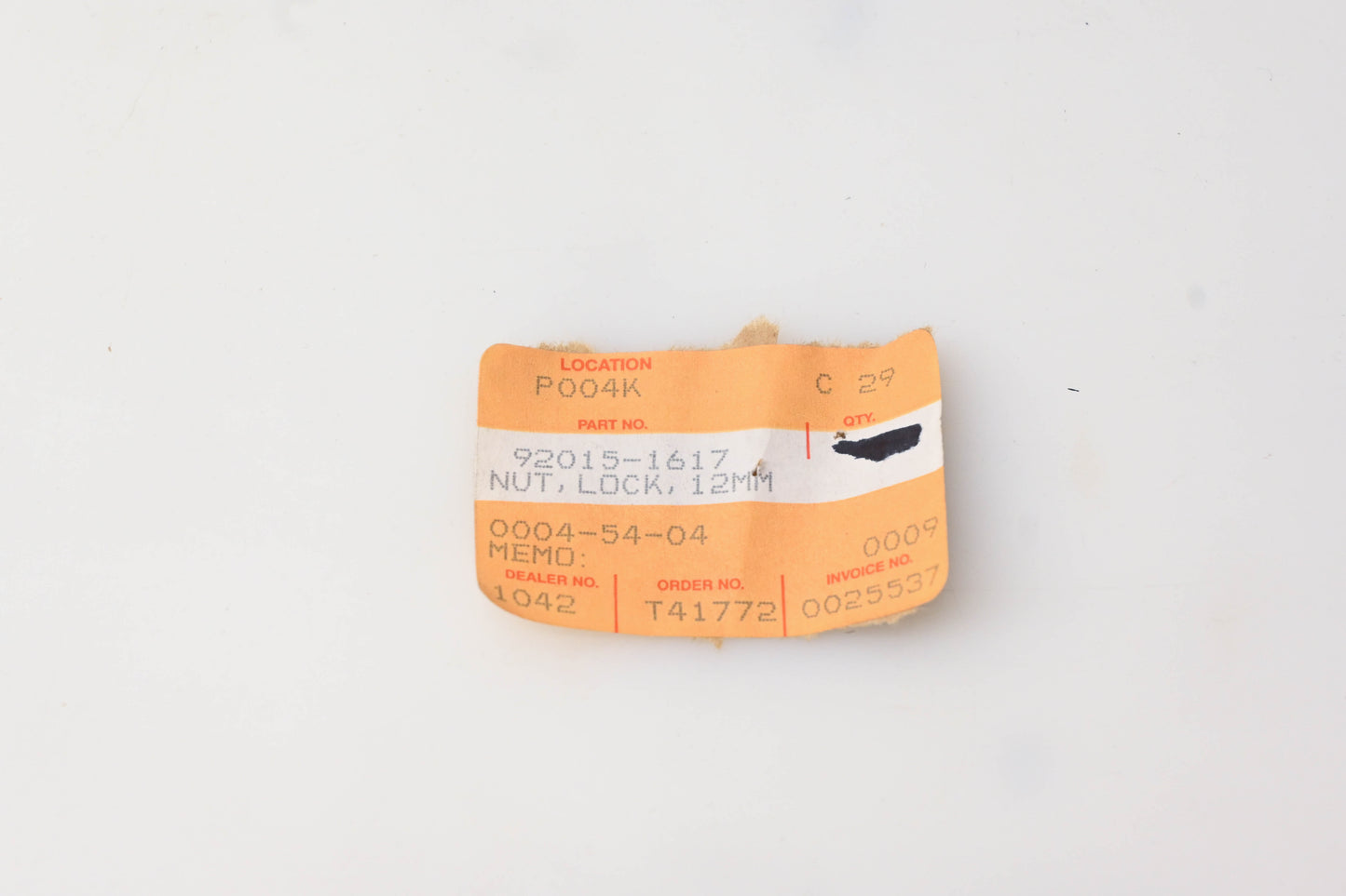 New OEM Kawasaki 92015-1617 12mm Locking Nut NOS