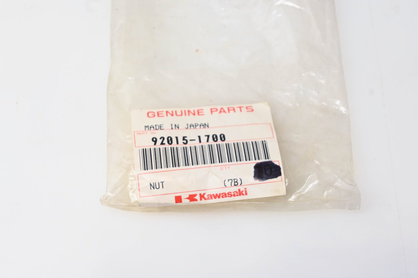 New OEM Kawasaki 92015-1700 Well Nut NOS
