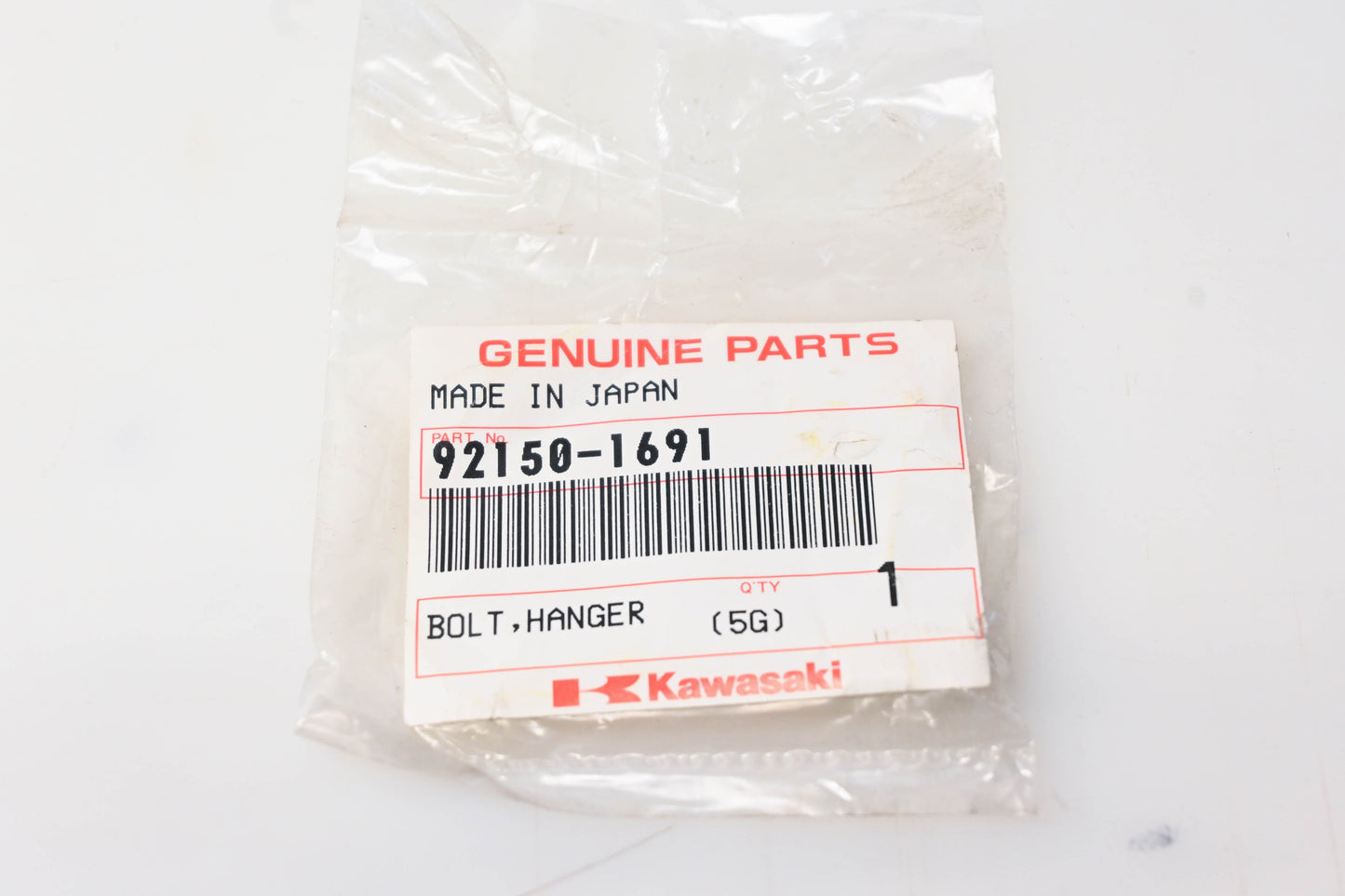 New OEM Kawasaki 92150-1691 Hanger Bolt NOS
