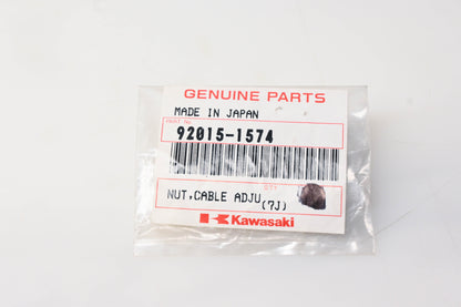 New OEM Kawasaki 92015-1574 Cable Adjustment Nut NOS