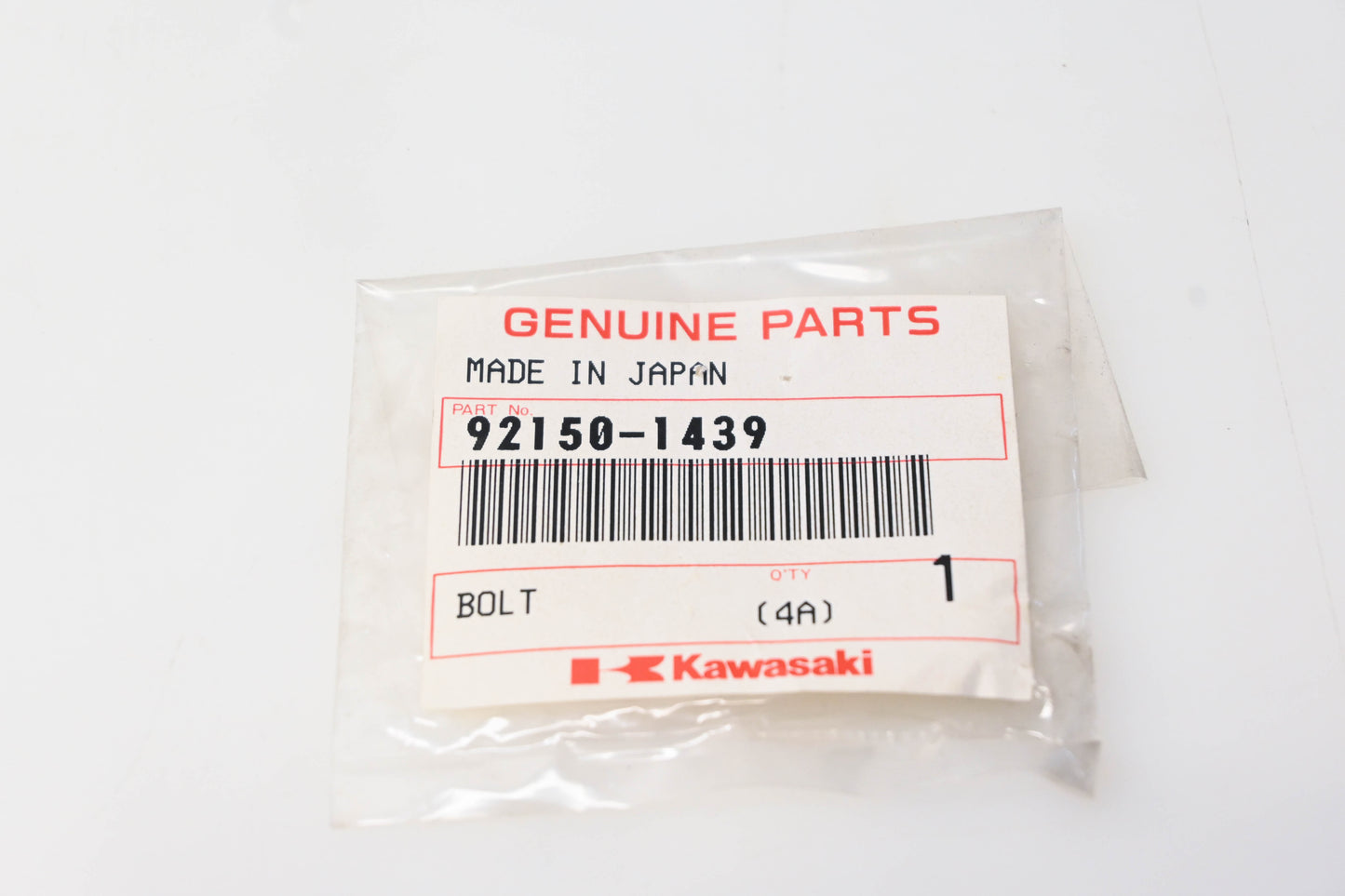 New OEM Kawasaki 92150-1439 Bolt NOS